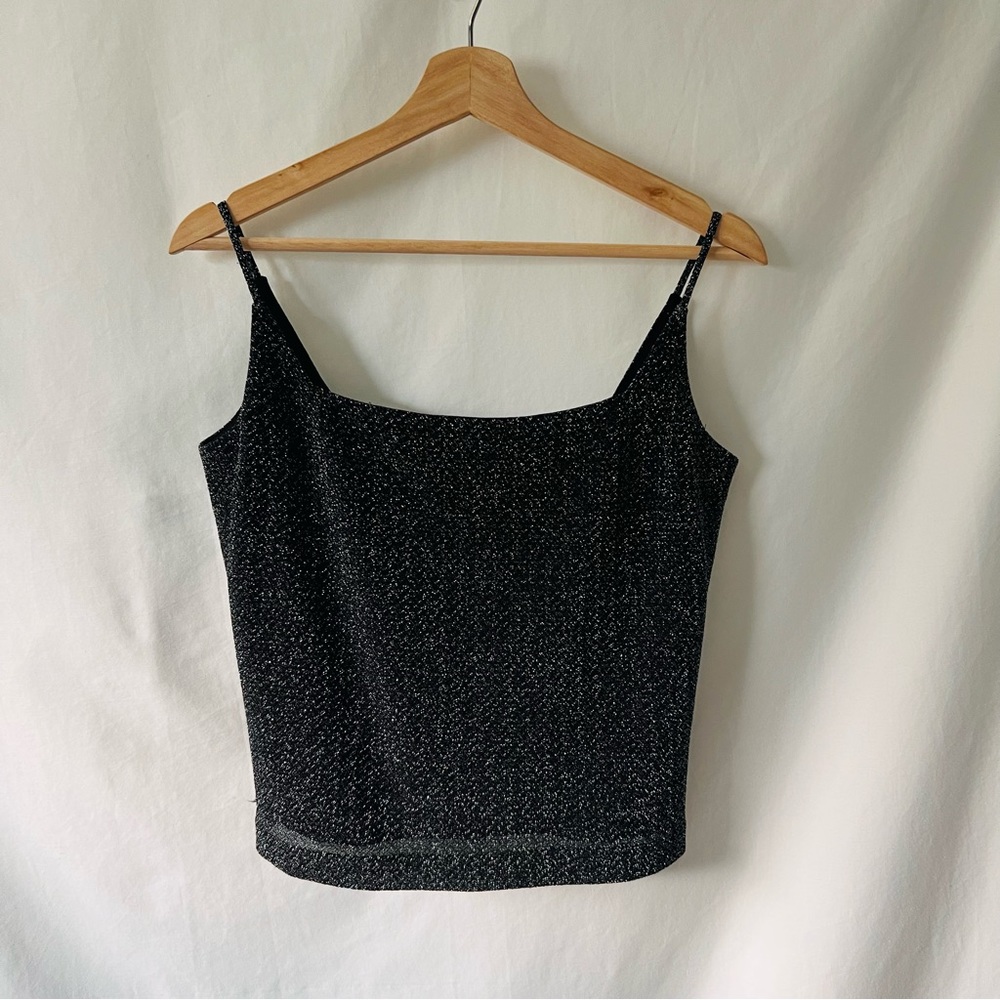 Vintage Black and Silver Camisole
